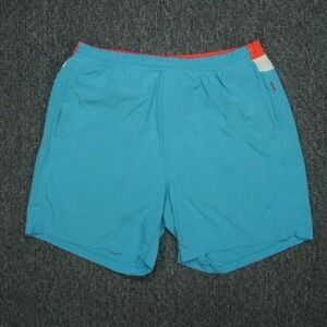 Birddogs Shorts Mens XXL Blue Classic Lined Zip Pockets Stretch Training Active